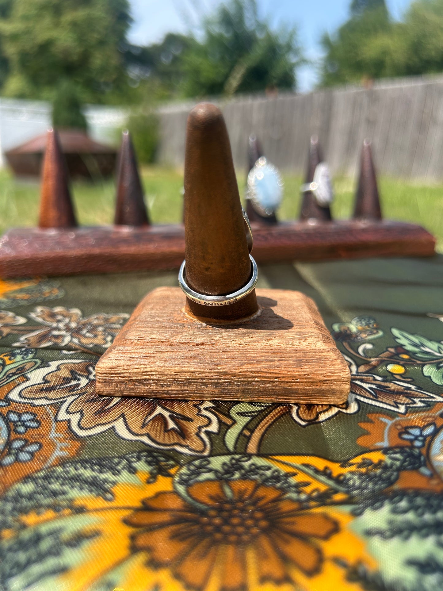 Moonstone and Opal Ring